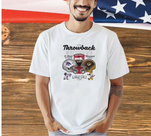 Throwback Showdown 2023 Missouri Tigers vs Kansas State Wildcats game day T-shirt