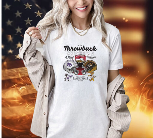 Throwback Showdown 2023 Missouri Tigers vs Kansas State Wildcats game day T-shirt