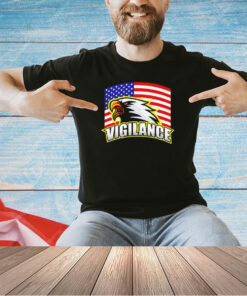 Vigilance eagles USA flag T-shirt