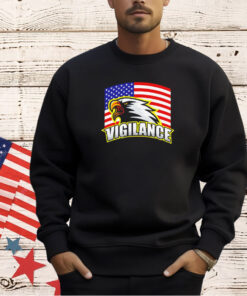 Vigilance eagles USA flag T-shirt