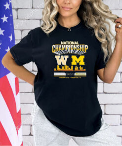 Washington Huskies Vs Michigan Wolverines 2024 National Championship T-shirt