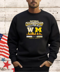 Washington Huskies Vs Michigan Wolverines 2024 National Championship T-shirt