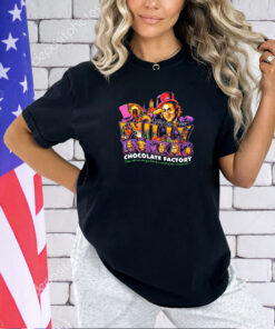 Willy Wonka greetings from the Chocolate Factory come with me and you’ll be in a world of pure imagination T-shirt