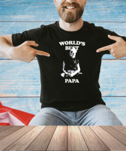 World’s best Papa vintage photo T-shirt