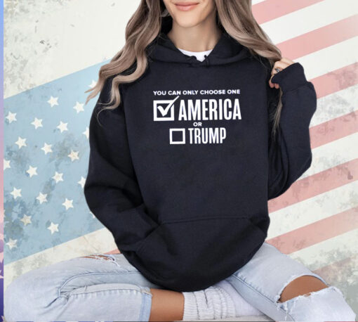 You can only choose one America or Trump T-shirt