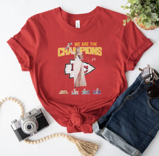 Chiefs Taylor We Are The Champions Super Bowl 2024 T-Shirt