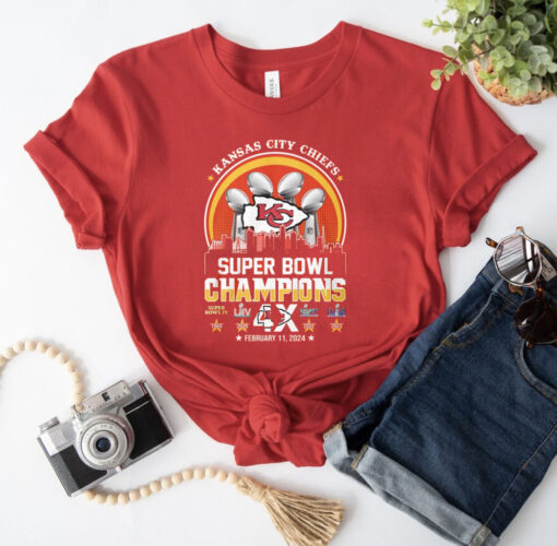 Chiefs 4X Super Bowl Champions T-Shirt