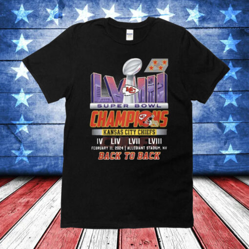 Kc Chiefs Back To Back Super Bowl Champions 2024 Shirts