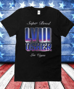 Usher Super Bowl LVIII Collection Mitchell & Ness Black Triple Seven Legacy Jersey Shirts