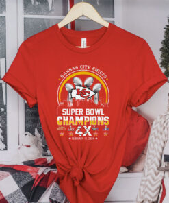 Kansas City Chiefs Super Bowl Champions 4x February 11 2024 T-Shirt