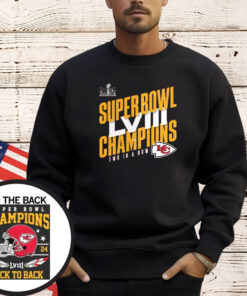 Offcial Back To Back Chiefs Champions SuperBowl LVIII Shirt