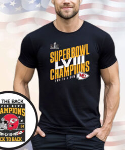 Offcial Back To Back Chiefs Champions SuperBowl LVIII Shirt