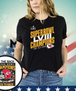 Offcial Back To Back Chiefs Champions SuperBowl LVIII Shirt