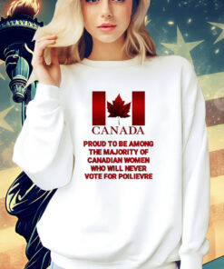 Canada proud to be among the majority of canadian women shirt