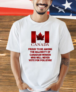 Canada proud to be among the majority of canadian women shirt