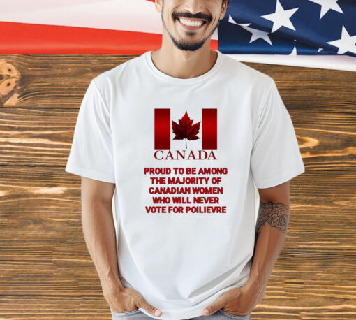 Canada proud to be among the majority of canadian women shirt