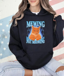 Cat meowing not meowing shirt