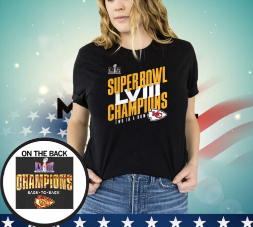 Chiefs Champions Super Bowl LVIII Two In A Row T-Shirt