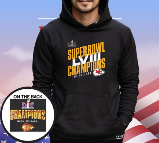 Chiefs Champions Super Bowl LVIII Two In A Row T-Shirt