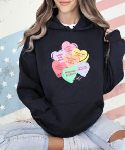 Conspiracy candy heart T-shirt