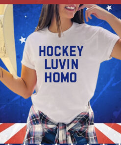 Hockey luvin homo T-shirt