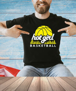 Hot girl basketball fire T-shirt