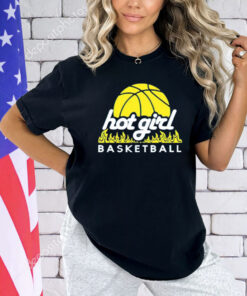 Hot girl basketball fire T-shirt