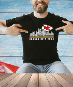 Kansas City Chiefs 2024 city skyline T-shirt