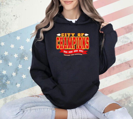 Kansas City Chiefs city of champions defend the Kingdom T-shirt