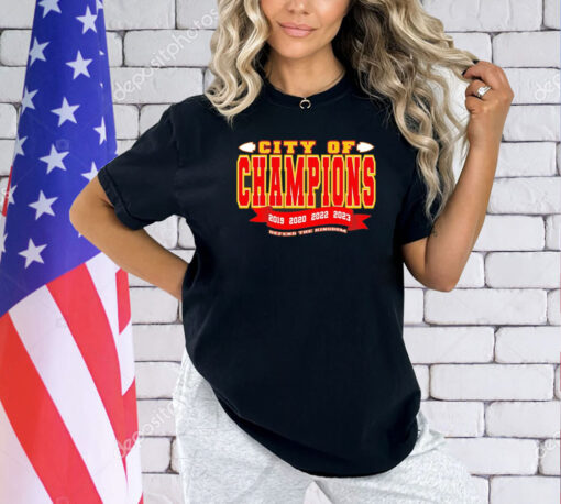 Kansas City Chiefs city of champions defend the Kingdom T-shirt