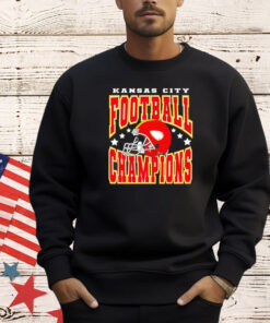 Kansas City football helmet champions T-shirt