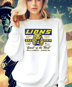 Lions Drag strip giant of the West logo shirt