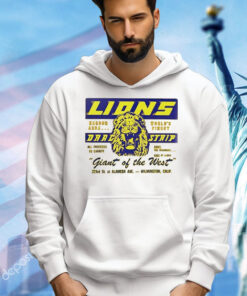 Lions Drag strip giant of the West logo shirt