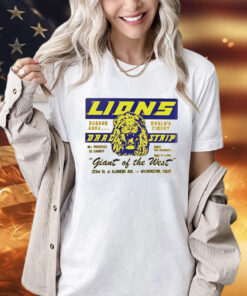 Lions Drag strip giant of the West logo shirt