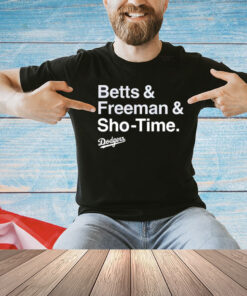 Los Angeles Dodgers Betts & Freeman & Sho-Time T-shirt