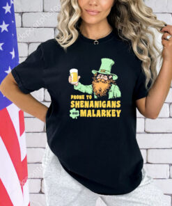 Men’s Prone to Shenanigans and Malarkey St Patrick’s Day shirt