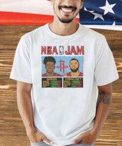 Nba Jam Rockets Green And Vanvleet Shirt