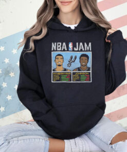 Nba Jam Spurs Wembanyama And Johnson Shirt