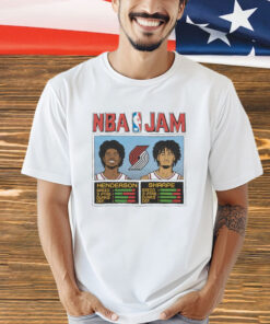 Nba Jam Trail Blazers Henderson And Sharpe T-Shirt