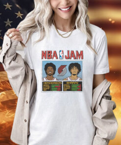 Nba Jam Trail Blazers Henderson And Sharpe T-Shirt