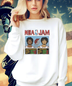 Nba Jam Trail Blazers Henderson And Sharpe T-Shirt