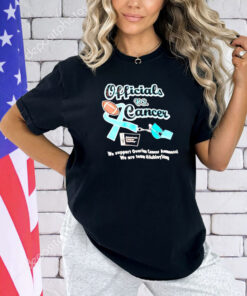 Officials vs cancer we support ovarian cancer awareness T-shirt
