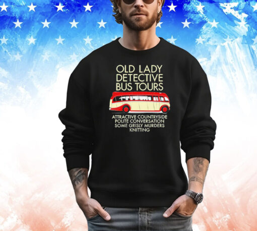 Old lady detective bus tours T-shirt