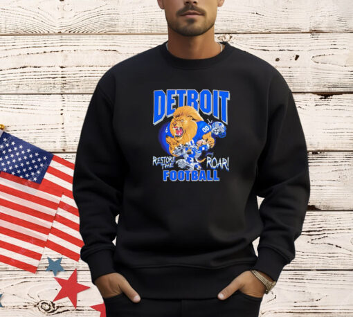 Restore The Roar Detroit Lions mascot T-shirt