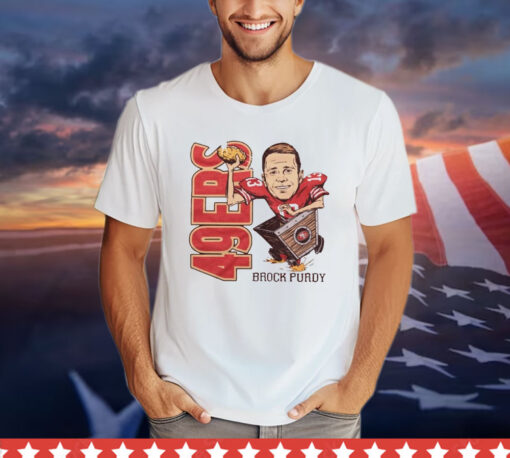 San Francisco 49ers Brock Purdy cartoon T-shirt