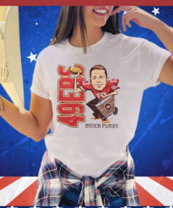 San Francisco 49ers Brock Purdy cartoon T-shirt