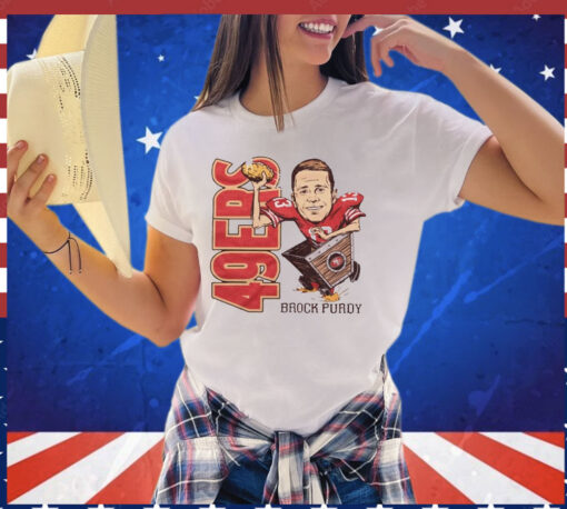 San Francisco 49ers Brock Purdy cartoon T-shirt