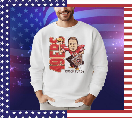 San Francisco 49ers Brock Purdy cartoon T-shirt