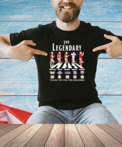 San Francisco 49ers The Legendary Abbey Road thank you for the memories signatures T-shirt
