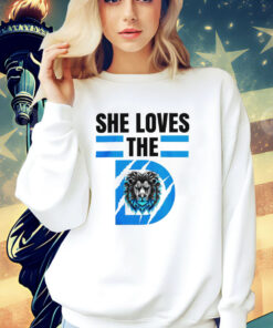 She Loves The D Funny Vintage Detroit Lions Detroit Lions shirt